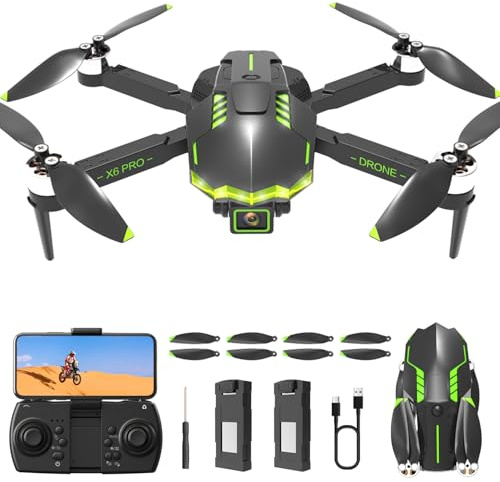 Drone with Camera 1080P for Kids Adults, Brushless Motor RC Quadcopter for Beginner, 30 Mins Flight/One Key Start/Gesture Photography, Toys for Boys and Girls Birthday Christmas Gifts (Black)