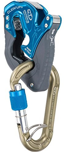 Climbing Technology Nusileidimo saugojimo įtaisas su karabinu CT Click-Up Plus - MÄ—lyna