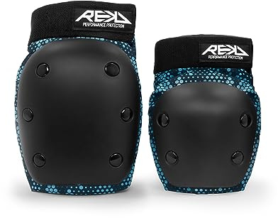 REKD Unisex, Teenager 01-I8J2-F4D8 Schutzset für Skateboard, Erwachsene, Blau, Medium