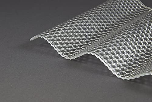 Polycarbonat PC Wellplatte Lichtplatte Profilplatte Sinus 76/18 klar, Wabe 2,6mm - 2,8mm Hagelsicher! 1045mm x 2500mm