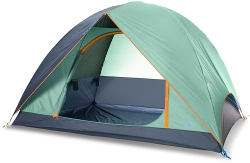 Kelty Tallboy Family Camping Tent, 4 or 6 Person Freestanding Shelter, Large Capacity, Stuff Sack Included