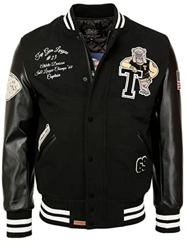 Top Gun League' Veste de Baseball, Noir, s Mixte