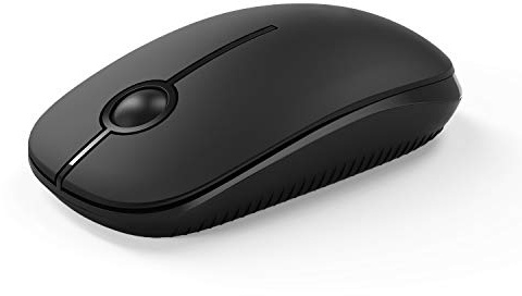 VssoPlor Wireless Mouse, 2.4G Slim Portable Computer Laptop Mouse with Nano Receiver Quiet Silent Optical Mice for Notebook, PC, Laptop, Computer-Black