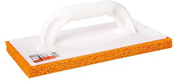 Reibebrett aus Kunststoff 14x28cm - Schwammscheibe zum Egalisieren und Glätten von Putzen - Schwammbrett - (20mm / fein)