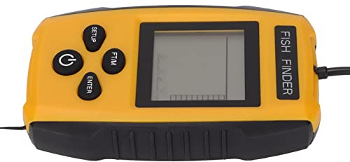 Détecteur de Poisson Sonar Portable, Détecteur de Poisson Portable, Localisateur de Profondeur de Capteur de Sonar sans Fil Portable, avec écran LCD, pour la Pêche en Rivière Ice Lake (Profondeur Maxi