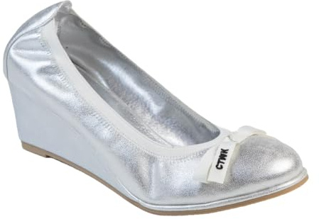 CHATTAWAK 18haustinargent36, Sandalia con talón Mujer, Plata, 36 EU