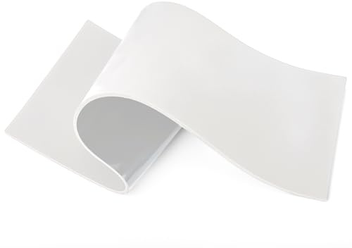 RunJRX Espuma para Teclado para la Parte Inferior del Teclado mecánico, Espuma amortiguadora de Sonido del Teclado, Hecha de LE-32W Poron (3 mm de Espesor, Blanca)