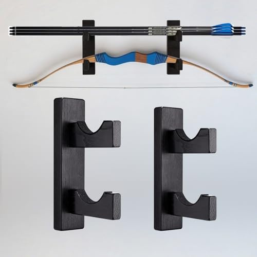 WLSANX Appendiabiti da parete, supporto per arco composto, adatto per organizzare accessori e attrezzature per archi e tiro con l'arco (1 paio)