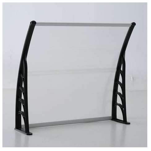 SHAARI Pensilina Rivestimento in Policarbonato, Protezione dai Raggi UV, Protezione dalla Pioggia, Adatta per Case, Portici, Terrazze(Clear,80x150cm)