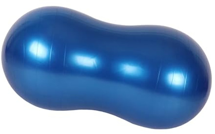 MotiveTech Peanut Ball Palla Ginnastica Equilibrio Sedia Fitness Coordinazione Seduta Rilassante in PVC Struttura Resistente Adatta a Bambini Adulti, Blu