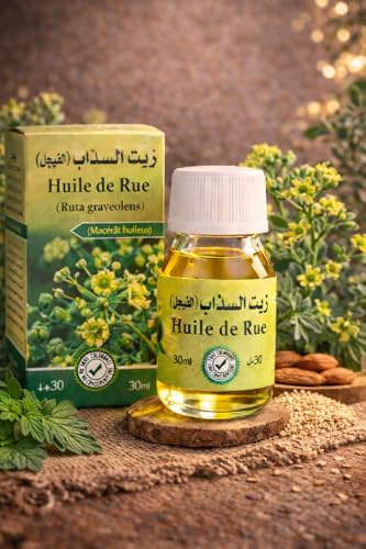 Huile de Rue (Ruta graveolens) – Macérât Naturel à l’Huile d’Amande Douce – 30 ml
