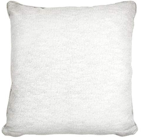 Fusion - Sorbonne - 100% Cotton Filled Cushion - 43x43 cm in White