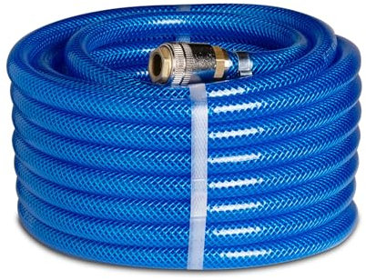 FITT AIR Hose 9mm 10 m Kit - Compressed Air Hose, Ready for Use, with Universal Fittings, Blue