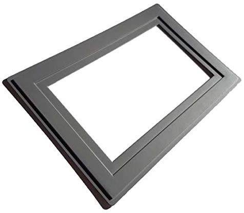 Single Double Light Switch Socket Finger Plates Surround Wall Protector Hygienic Cover (Double, Grey)