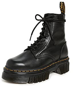 Dr. Martens Mädchen Dr. Martens bovver boots, Schwarz, 38 EU