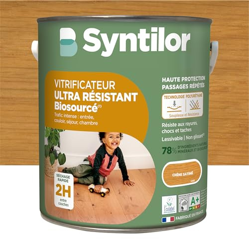 SYNTILOR - Vitrificateur Ultra Résistant Biosourcé Chêne Ciré 5L