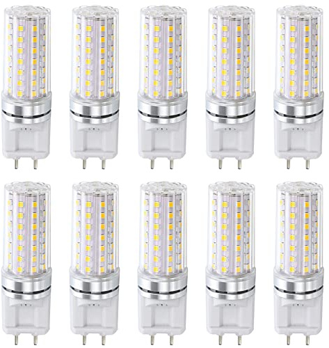 TPMAFF Lampadine LED G12, Lampadina G12 Bi-Pin Base Corn, 10 Watt 1500LM, 15 Watt 2200LM, 20 Watt 3000LM, 3000K 4000K 6000K AC Non dimmerabile 85V~265V (Confezione da 10)