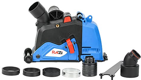 Raizi 125/150 mm Doppelklingen Schneiden Staubschutzabdeckung Sammlung für Winkelschleifer mit Aufsätzen Trennscheibe Staubschutz Sammler