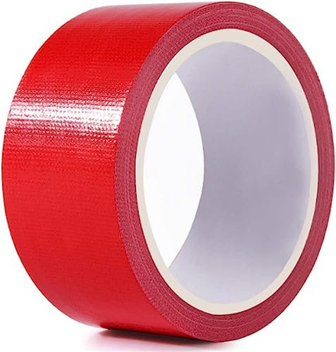 COSHAL® 1 Duct Tape Waterproof Gaffer Tape Super Sticky Gaffa Strong Tape Heavy Duty Adhesive Cloth Tape Adhesive Cloth Repair Duct Tape 48MMx10M RED