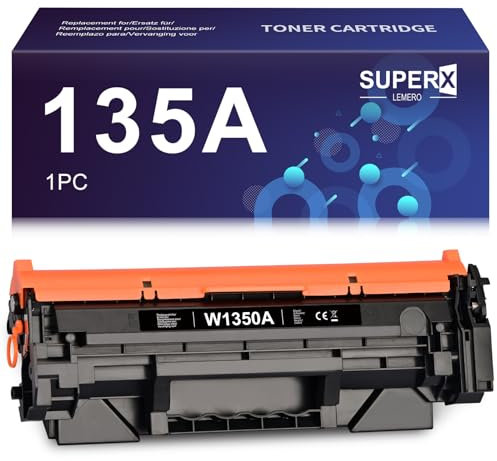 LEMERO SUPERX W1350A 135A Toner (Ohne Chip) Ersatz für HP 135A W1350A 135X W1350X Laserjet MFP M234dw M234sdw M234sdn M234dwn M209dw M209dwn M234 M209 (Mit Werkzeugenp,Schwarz)