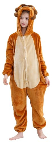 COOKY.D Unisexe Animal Enfant Pyjamas 3-12 Ans Combinaison Gaming Costume | Fermeture Par Bouton,Costume Pour Fêtes Et Festivals,Fermeture éclair Dans Le Dos,Confortable Et Adorable Pour La Détente