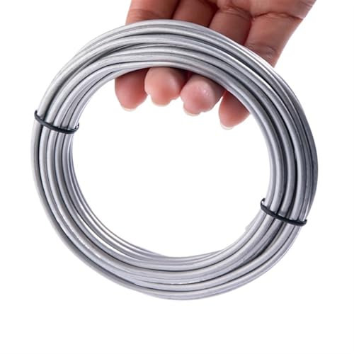 Fil De Fer Pour Bonsaï Outils de bonsaï en argent 1mm-8mm, fil de bonsaï en métal, modélisation de fil d'aluminium, outils de vergers et de jardin, forme de plante, bricolage 500 g/rouleau Fil De Liga