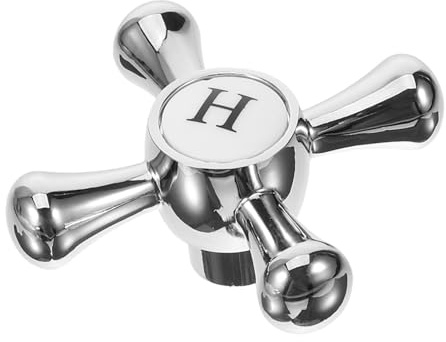 Toddmomy Zinc Alloy Faucet Handle Replacement for Utility Sink Easy Installation Silver Faucet Handle in Kitchen and Bathroom