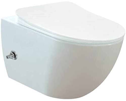 Creavit Design Closet RimOff inklusive Bidetarmatur Weiß