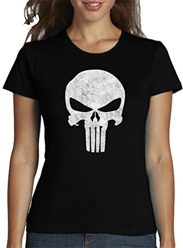 the Fan Tee Camiseta de Mujer Punisher Castigador Comic 003