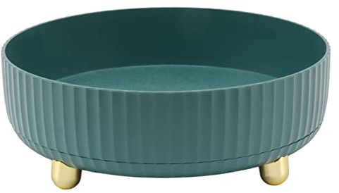 Focket Non Skid Lazy Susan Turntable Organizer, 360° Roterande Köksförvaring Makeup Organizer, Turntable Cabinet Organizer för Bänkskiva, Skåp, Kylskåp, Kontor, Skafferi (Grön)