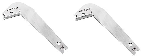 Mikikit 2 Pezzi Da Trapano Dimensione Della Punta Da Trapano Da 118 Gradi Punta Da Trapano Costruzione Goniometro Misura Punta Da Trapano Filetto Di Saldatura