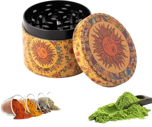 Macinapepe Premium Grinder, 50 MM Spezie Macina, per Spezie, Erbe Aromatiche, Polline, Vaniglia