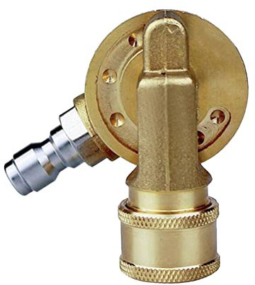 Mcclellanty 4500PSI Accoppiatore Girevole 1/4 Pollici Connessione per Pulitore Adattatore di Pulizia Grondaia 240 Gradi 7 Velocità
