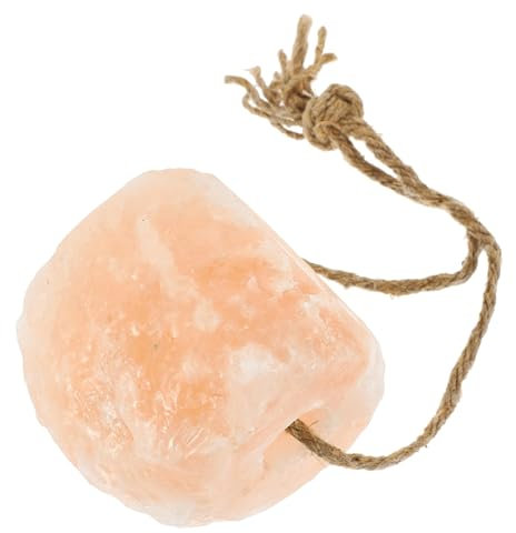 HAF® 1x Salzleckstein 5-6 kg mit Kordel für Pferde, Rinder, Wild und Schafe | Leckstein aus 100% Bergkristallsalz | Mineralleckstein aus Pakistan | Größe: 5-6 kg | Menge: 1 Stück