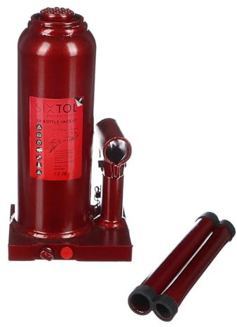 SIXTOL SX BOTTLE JACK PREMIUM 6T | Cric idraulico a bottiglia | Portata 6 tonnellate | Struttura saldata professionale