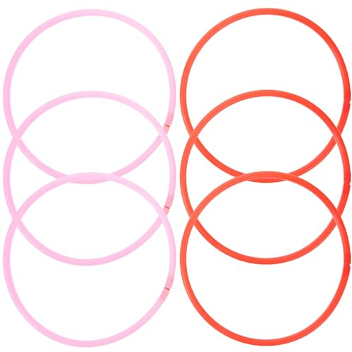 Abaodam Anillos Flotantes para Plantas de Acuario 16 Cm 6 Piezas Colores Surtidos, Anillos de Alimentación para Peces, Soporte Plástico para Aislamiento de Lenteja de Agua, Color