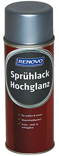 Sprühlack RAL 9006 Weißaluminium 400 ml Hochglanz Renovo