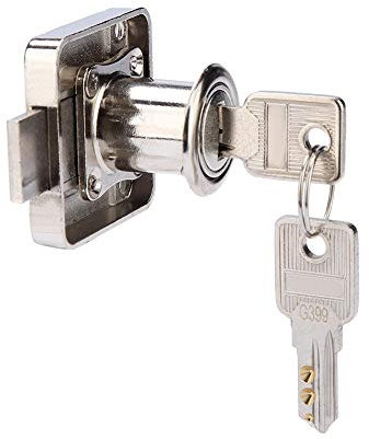 TOPINCN Möbelschloss, Zinklegierungsschloss Wiederverwendbares Möbelschloss für Vitrine Schublade Haushaltsbüro Sichere Aufbewahrung(01)
