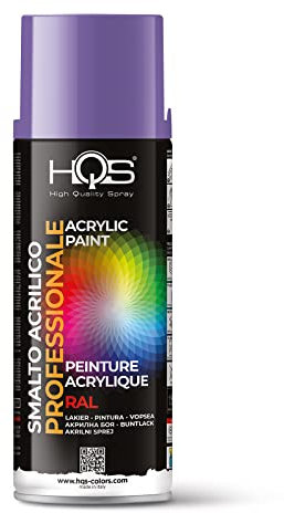 HQS Bombe de peinture acrylique, couleurs Ral (Ral 4005 - Lilas bleu)