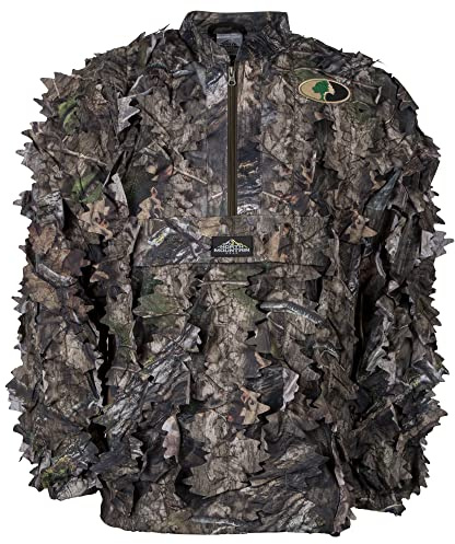 North Mountain Gear Mossy Oak Country DNA 3D Leafy Hunting Jacket, 1/2 Zip, Without Hood, X‑Large–2X‑Large