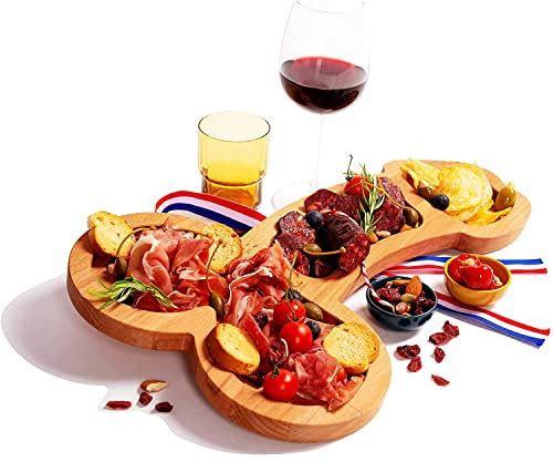 TMXKOOK Aperitif Board, Original Wooden Wine Board Decoration, Cheese Tray Deli Board Set, Crackers, Brie And Meat Platter
