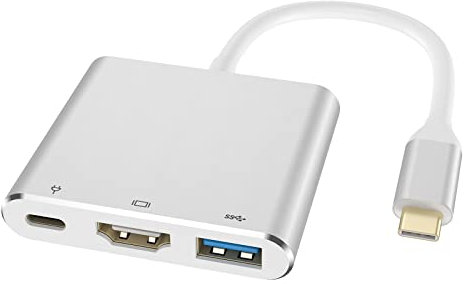 Newmight USB C Adapter mit HDMI Ausgang 4K USB 3.0 Port und Ladeanschluss Typ C 100W Digital AV Multiport Adapter für MacBook Pro/Air, iPad Pro…