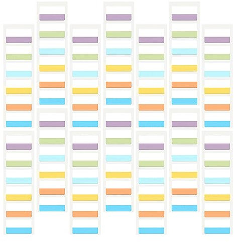 ULTECHNOVO 300 Stück Selbstklebende Registerreiter Buchmarkierungen Tabs Zum Kommentieren Von Büchern Ordneretiketten Aufkleber Selbstklebende Register Buchreiter Ordner Register