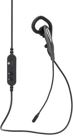 NEDIS Auriculares de PC - Dentro de oído - Mono - USB Type-A/USB Type-C - Micrófono Plegable - Negro