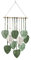 Comius Sharp Arazzo Macrame Foglie Decorazione, Appeso a Parete Boho Decorazione, Macrame Appeso a Parete, per Camera da Letto, Cameretta dei Bambini, Decorazione da Parete, 40 x 90 cm (Verde)