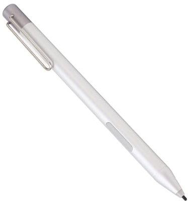 TOPINCN X360 Pavilion X360 X360 Stylus Active Pen 4096 Lápiz de Pantalla Táctil a Presión, Fácil de Usar para Dibujar y Escribir, Aleación de Aluminio Plateada, 1 Pila AAAA No Incluida