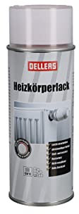 OELLERS Heizkörperlack Sprühlack, 400 ml, RAL 7001 Silbergrau, bewährte Qualitätsfarbe, hohe Deckkraft und Ergiebigkeit, Temperaturbeständig, kratz- und abriebfest, schmutz- und staubabweisende Farbe