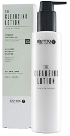 Sienna X The Cleansing Lotion 200ml. Make Up Remover With Coconut Oil. Helps Restore Moisture, Cleanse & Purify Skin. Daily Face Wash For Oil & Acne Prone Skin. Perfect Cream Cleanser For Men & Women.