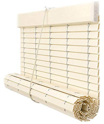 Persiana Alicantina Exterior/Persiana de PVC Exterior Enrollable. Contactaremos para su Ajuste sin Cargo. Medida Ancho X Alto. Color: Marfil. Medidas: 90cm x 120cm