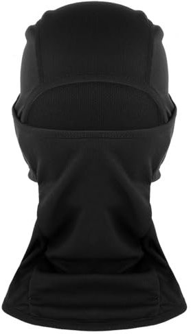 WLLHYF Sturmhaube für Kinder Skimaske Gesichtsmaske Halswärmer Winddichter Gesichtswärmer für Skifahren Radfahren Outdoor-Sportarten (DE/NL/SE/PL, Alphanumerisch, Einheitsgröße, Schwarz)